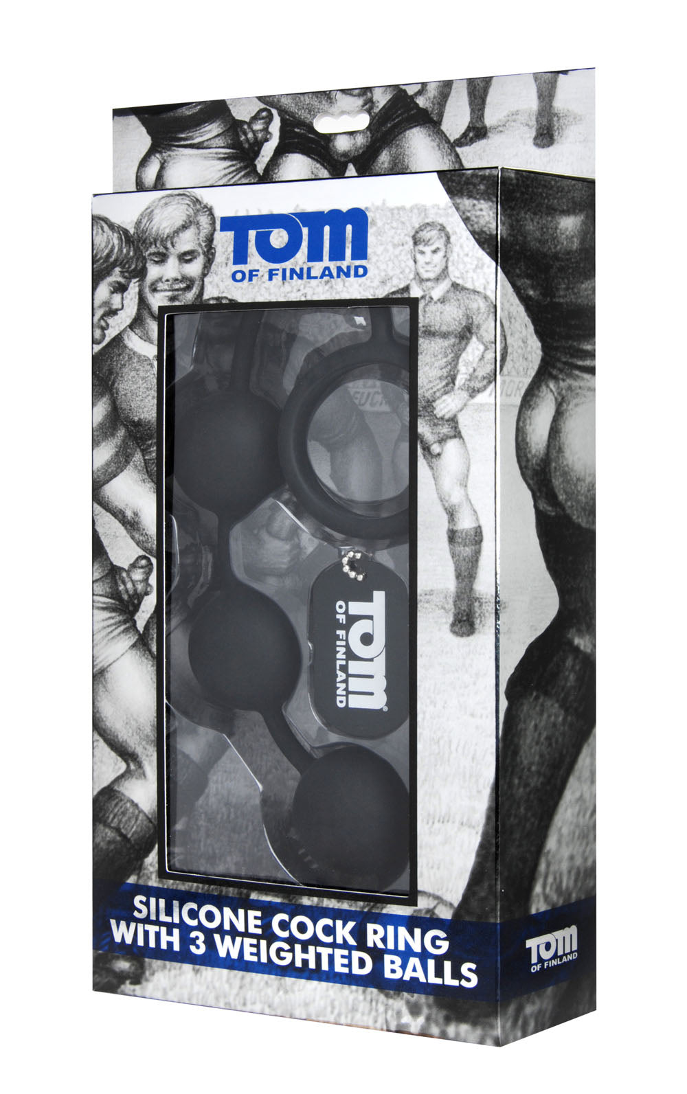 Anillo de silicona para el pene de Tom of Finland con 3 bolas lastradas