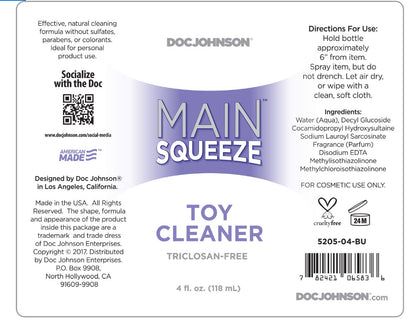 Main Squeeze - Toy Cleaner - 4 Fl. Oz.