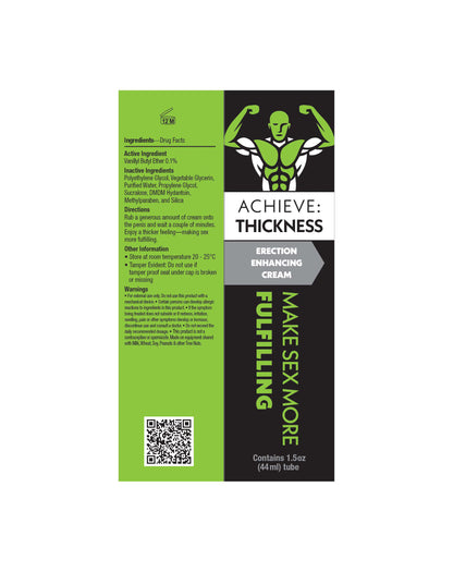 Achieve Thickness - Crema para mejorar la erección 1.5 Oz