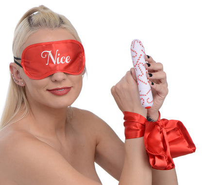 Bang - Naughty Holiday Kit - Wrist Ties XL Bullet and Blindfold