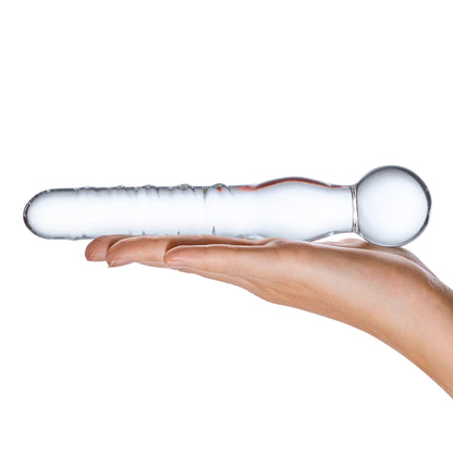 Joystick Clear Glass Dildo