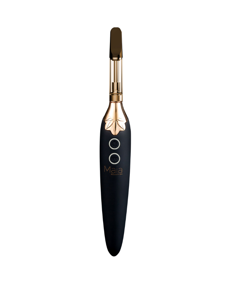 Vibrador Vaporador de Silicona Serie 420 - Negro