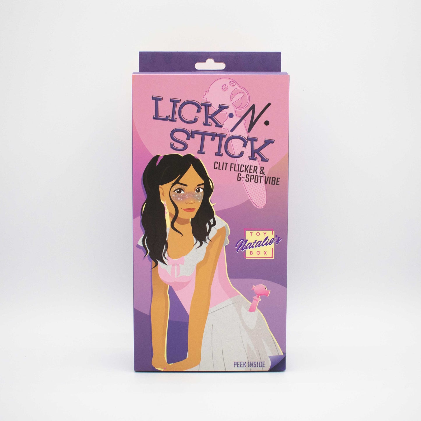 Lick n' Stick Vibrador para clítoris y punto G - Rosa