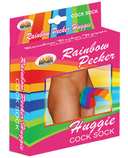 Calcetín Huggie Pecker Arco Iris 