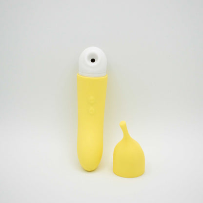 Vibrador Banana Cream Air Pulse y Punto G - Amarillo