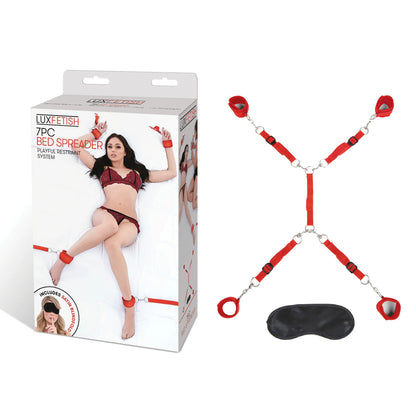 7 Pc Bed Spreader - Red