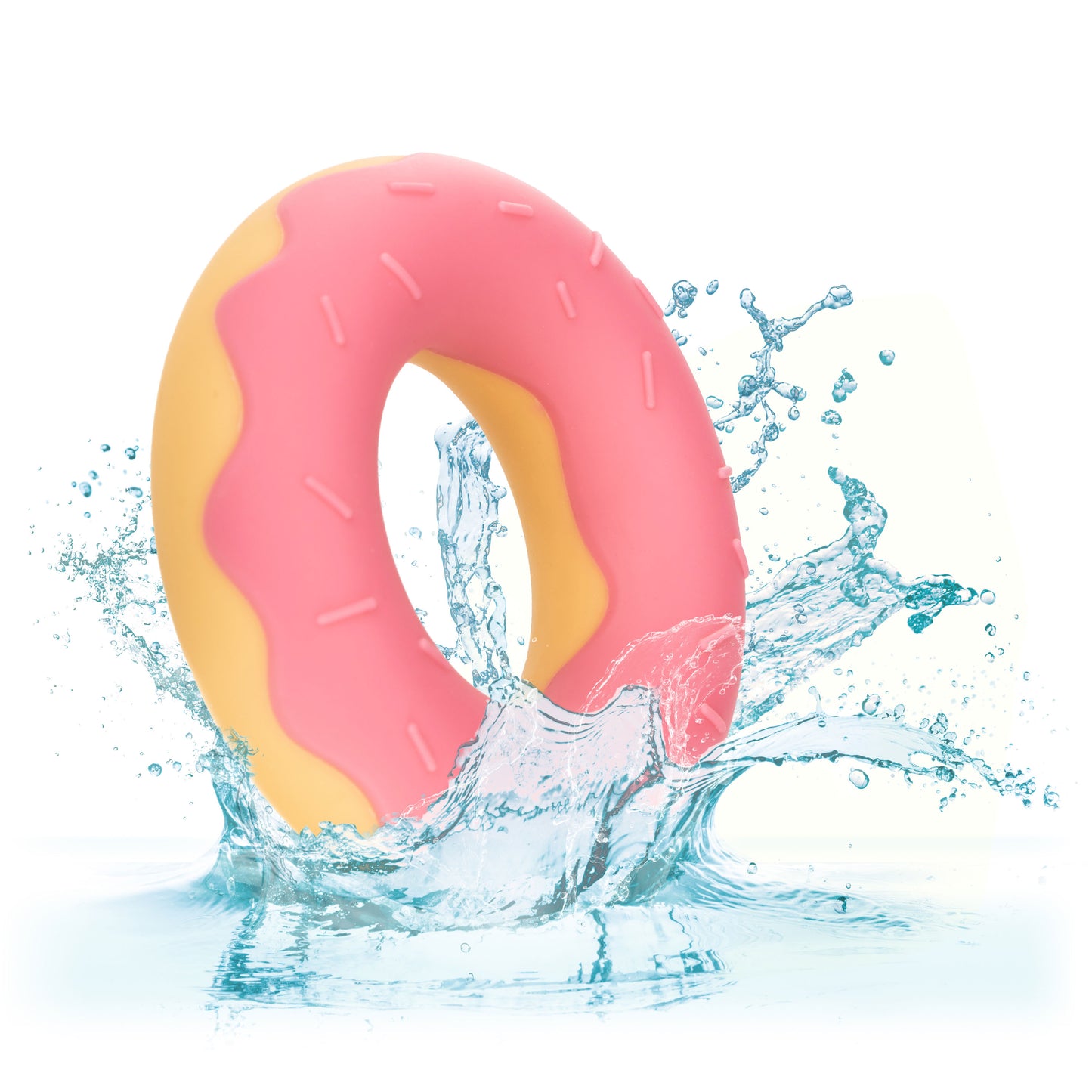 Naughty Bits Dickin’ Donuts Silicone Donut Cock Ring - Pink