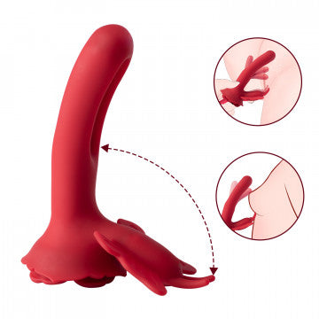 Layla - Vibrador Mariposa para Clítoris y Punto G - Rojo