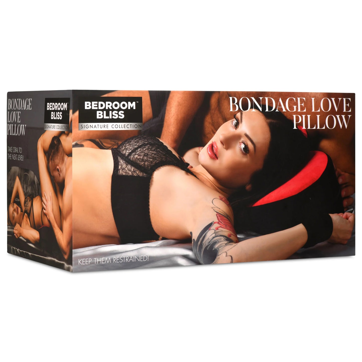 Almohada Bondage Love - Negro/rojo