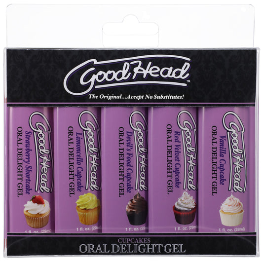 Goodhead - Gel Oral Delight - Cupcake - Paquete de 5 - 1 fl. Onz.