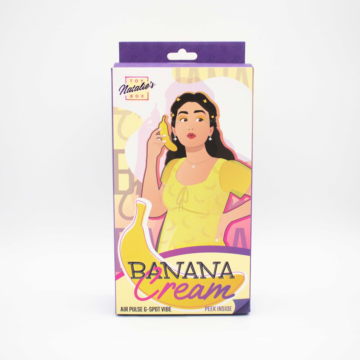 Vibrador Banana Cream Air Pulse y Punto G - Amarillo