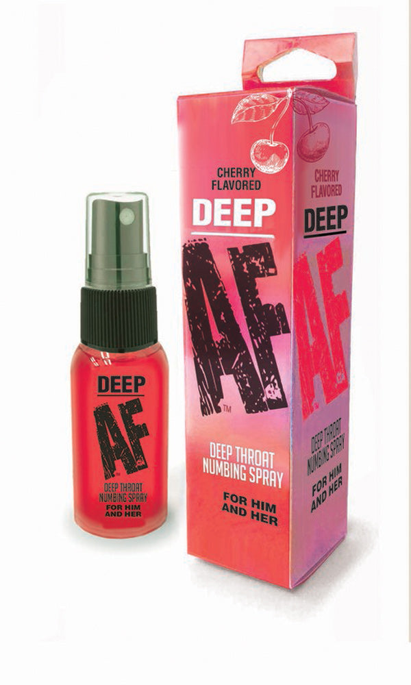 Spray adormecedor de garganta profunda Deep Af - Cereza - 1 fl. Onz. 