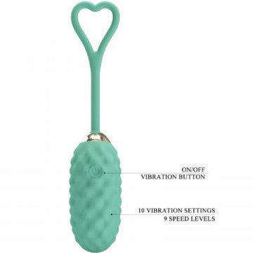 Huevo Vibrador Control Remoto Vivian - Turquesa