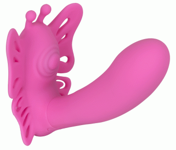 Venus Butterfly Silicone Remote Pulsating Venus G - Pink