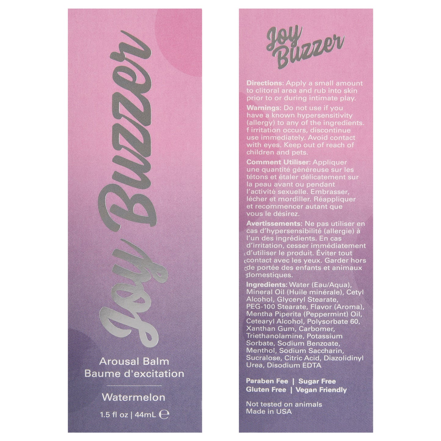 Joy Buzzer - Sandía - 1.5 Fl. Oz. Oz./ 44ml