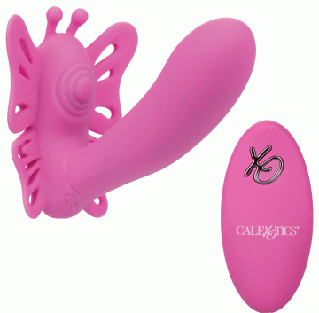 Venus Butterfly Silicone Remote Pulsating Venus G - Pink