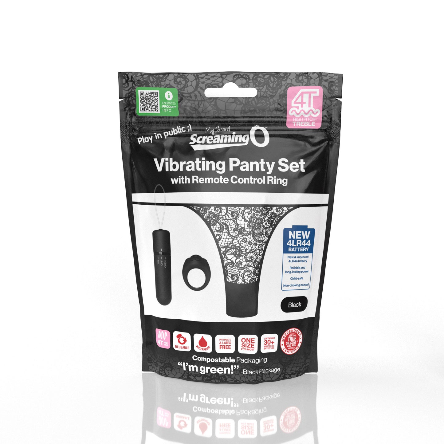 Screaming O 4t - Vibrating Panty Set With Remote Control Ring