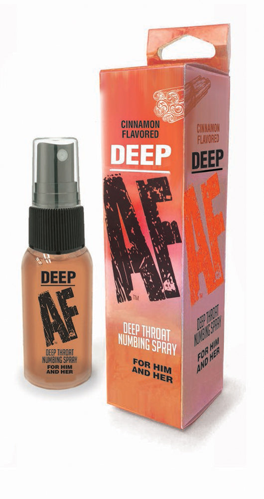 Spray adormecedor de garganta profunda Deep Af - Canela - 1 fl. Onz.