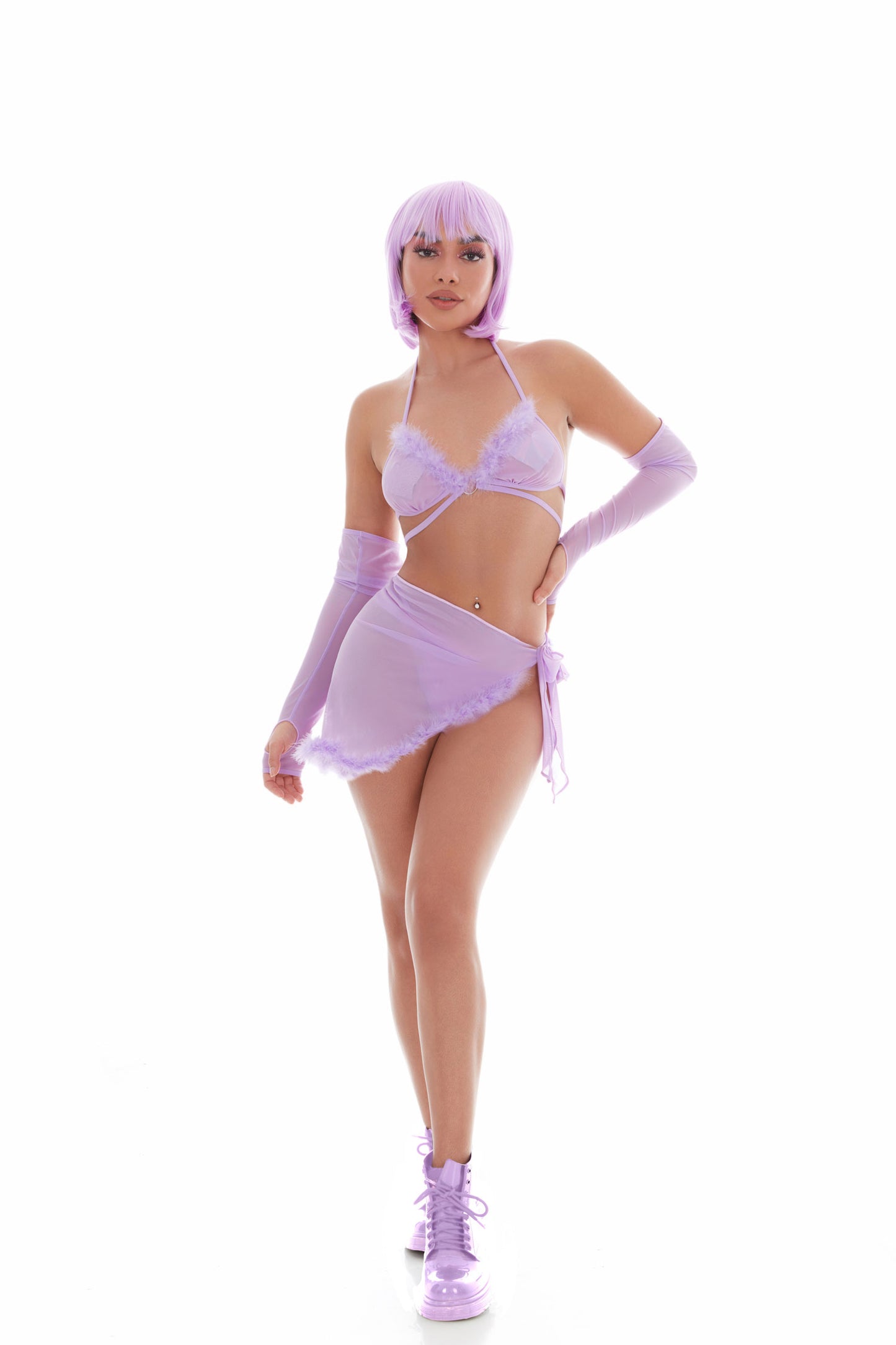 Feeling Fuzzy 5pc Set - Medium/large - Lilac