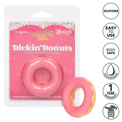 Naughty Bits Dickin' Donuts Anillo de silicona para pene tipo donut - Rosa