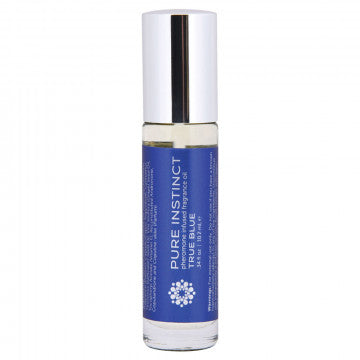 Aceite de fragancia de feromonas Pure Instinct True Blue - Roll on 10,2 ml | 0,34 onzas líquidas. Onz