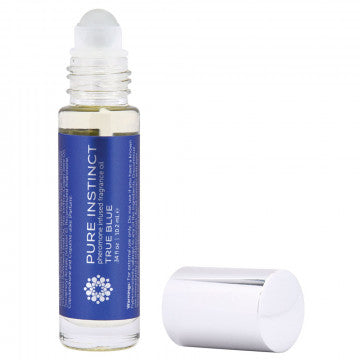 Aceite de fragancia de feromonas Pure Instinct True Blue - Roll on 10,2 ml | 0,34 onzas líquidas. Onz