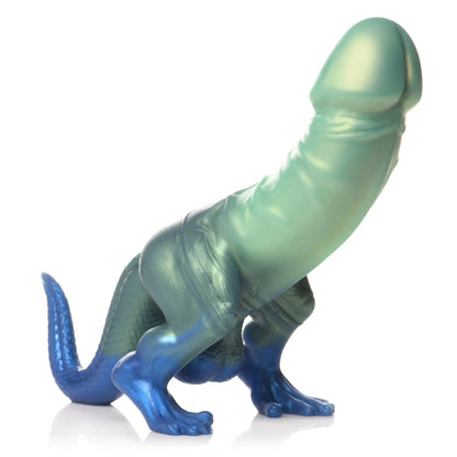 Consolador de silicona Jurassic Cock Dinosaur - Verde/azul