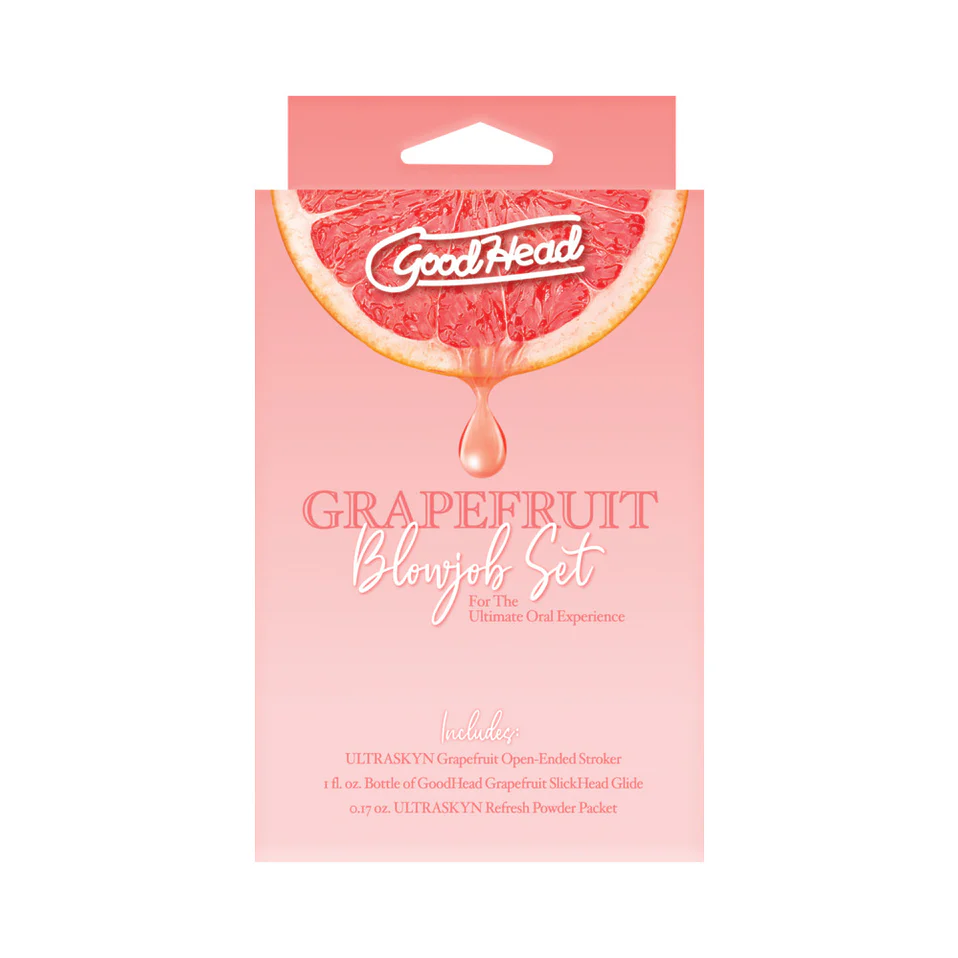 GoodHead Grapefruit Blowjob Set Yellow Pink