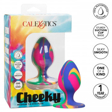 Plug Cheeky mediano con efecto tie-dye