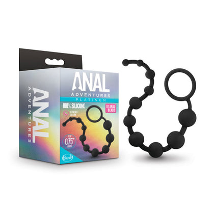 Anal Adventures - Platinum - Silicone 10 Anal Beads