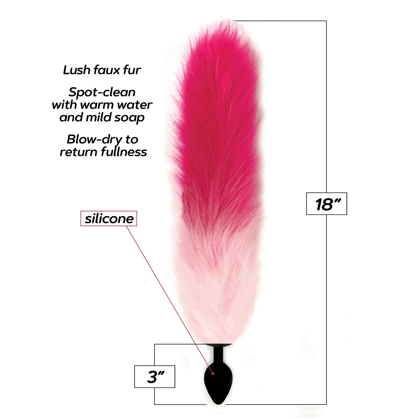 Foxy Fox Tail Silicone Butt Plug