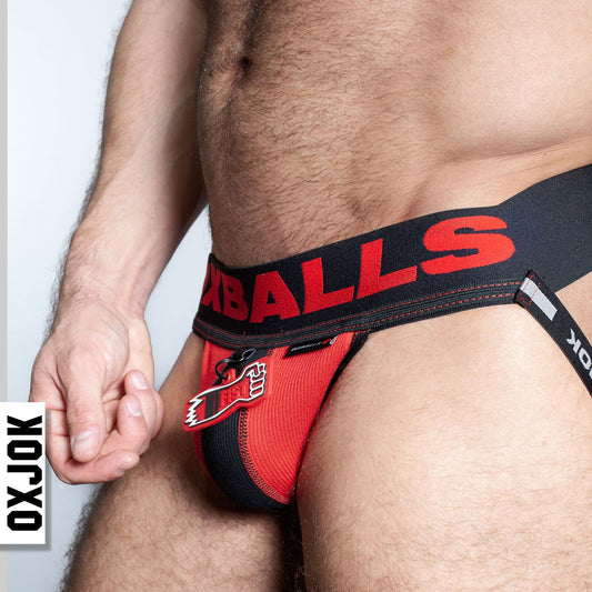 Fisterjock 3d Fist Tagger Jock Black/red