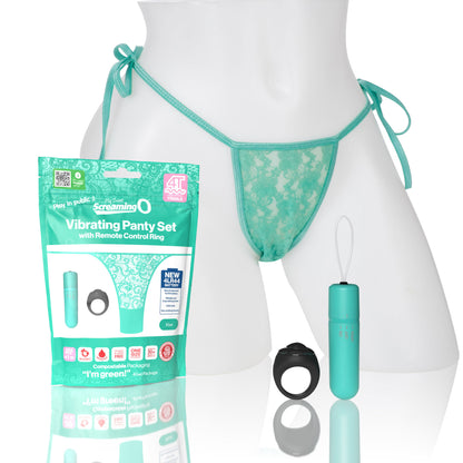 Screaming O 4t - Vibrating Panty Set With Remote Control Ring