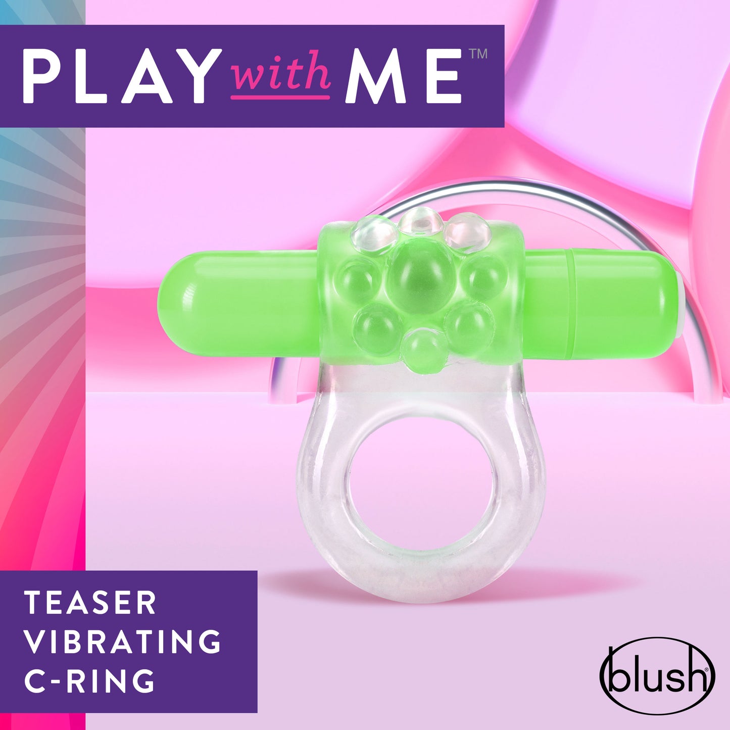 Play With Me – Teaser Vibrating C-Ring – Green