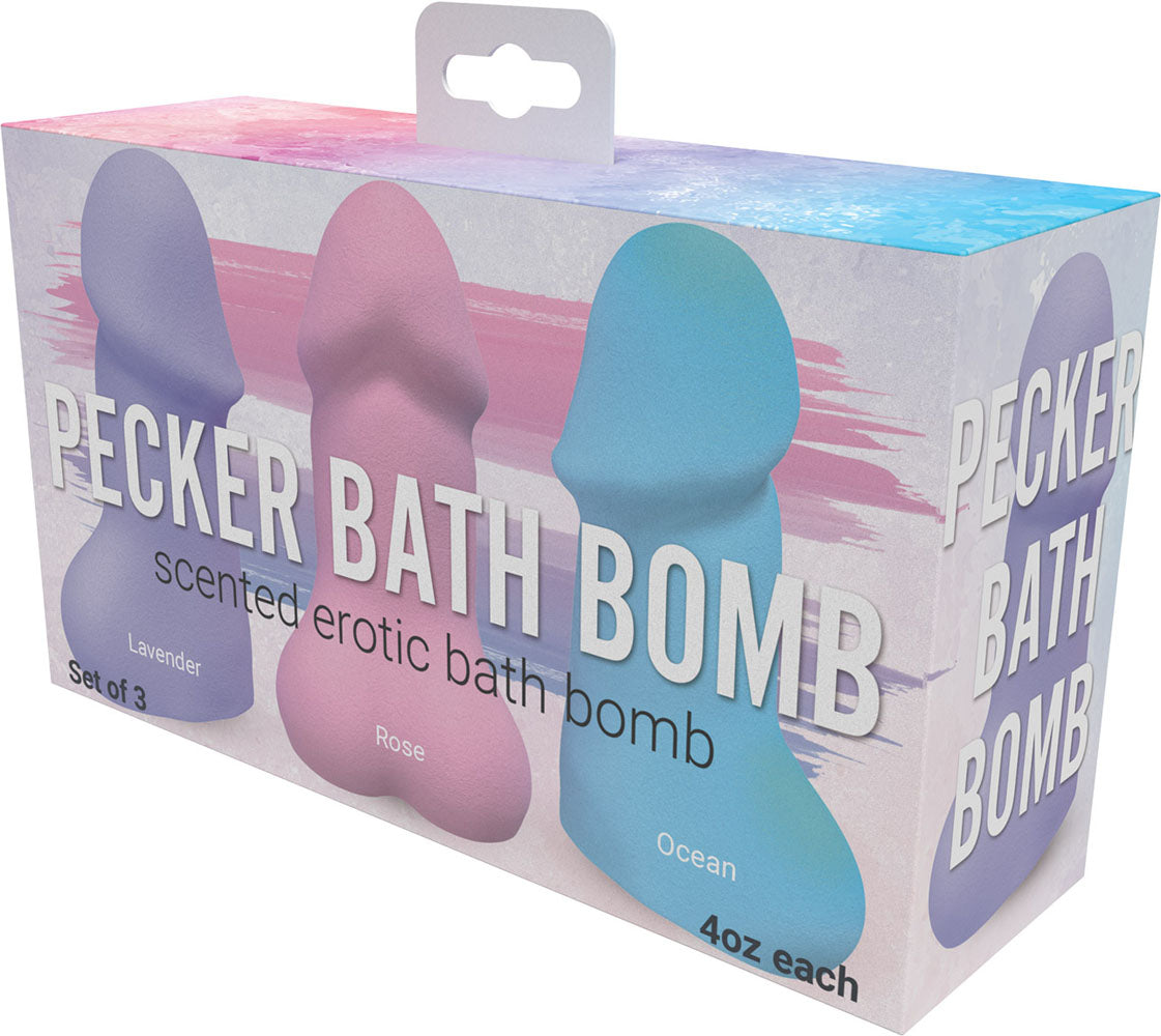 Bombas de baño Pecker, paquete de 3