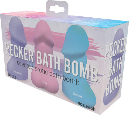 Bombas de baño Pecker, paquete de 3