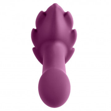 Partner Panty Leaf Vibrator With Remote Control - Plum