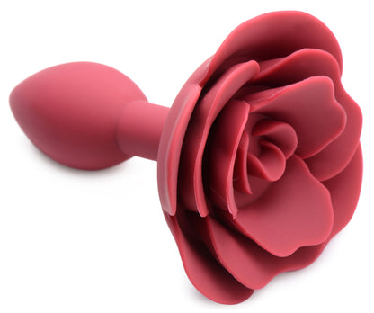 Plug anal de silicona con forma de rosa de Booty Bloom - Pequeño