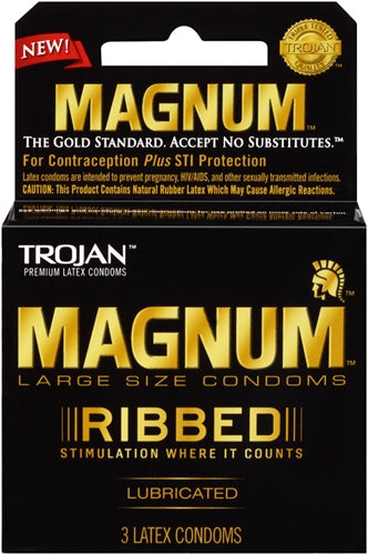 Trojan Magnum acanalado - Paquete de 3