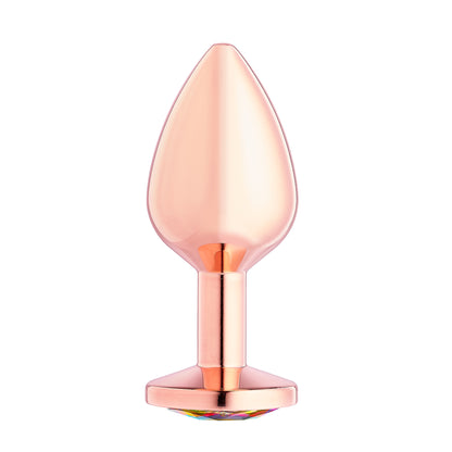 Plug anal dorado rosado Gems de Cloud 9 Novelties - Mediano