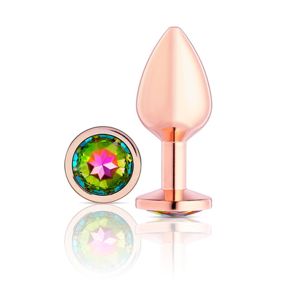 Plug anal dorado rosado Gems de Cloud 9 Novelties - Mediano