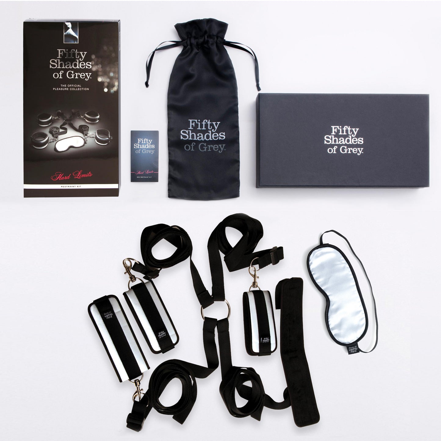 Kit de sujeción de cama Hard Limits de Cincuenta sombras de Grey 