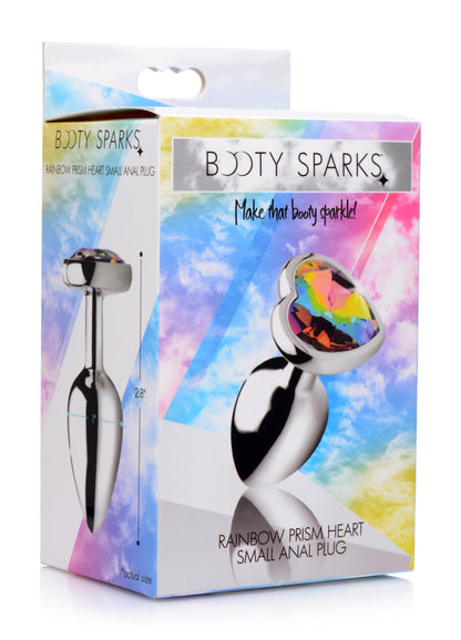 Rainbow Prism Heart Anal Plug